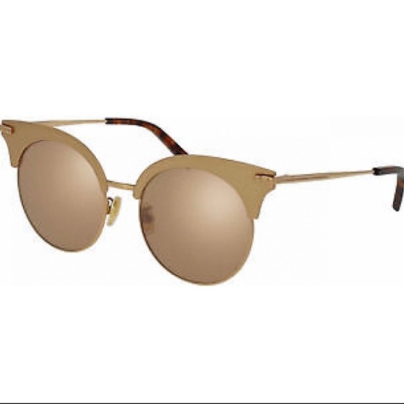Boucheron BC0039S 002 Gold/Brown Lens 52mm Sunglasses beautiful sunglasses new - Picture 4 of 11